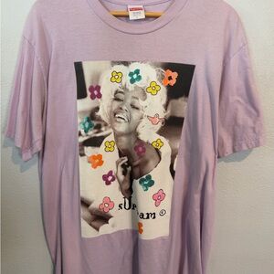 Supreme Naomi Campbell LV flowers Graphic Tee size L
